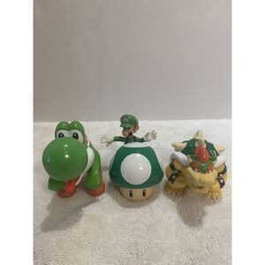 2017 Super Mario McDonalds Happy Meal Toys Includes 4 Figures. Only Yoshi Works